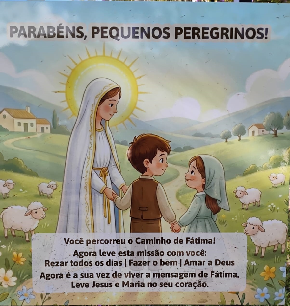 Parabéns, pequeno peregrino!