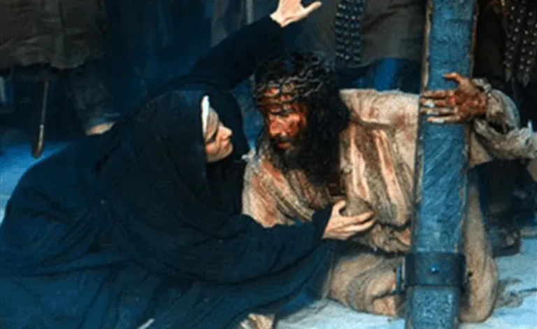Encontro de Jesus e Maria no caminho do Calvário